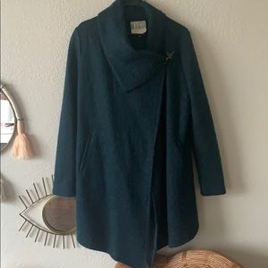 Dark Turquoise Wool Coat -BB Dakota